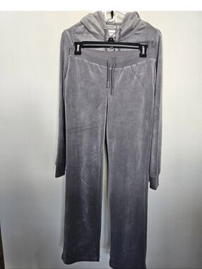 Juicy Couture OG Big Bling Velour Track Pants/Hoodie Jacket
